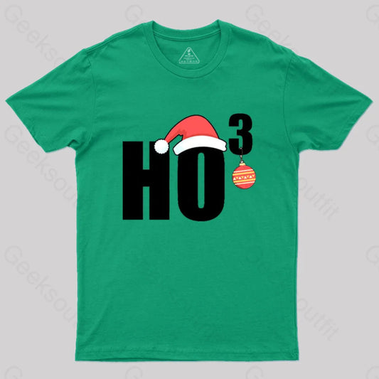 Ho Christmas Funny T-Shirt Green / S