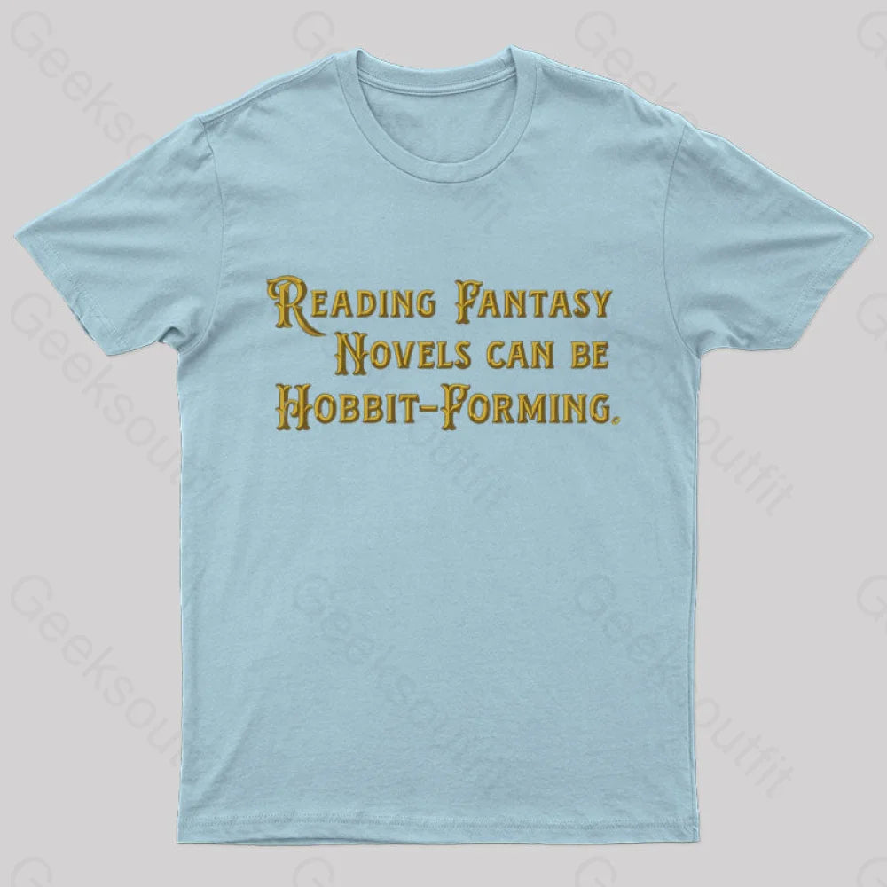 Hobbit Forming Geek T-Shirt Light Blue / S