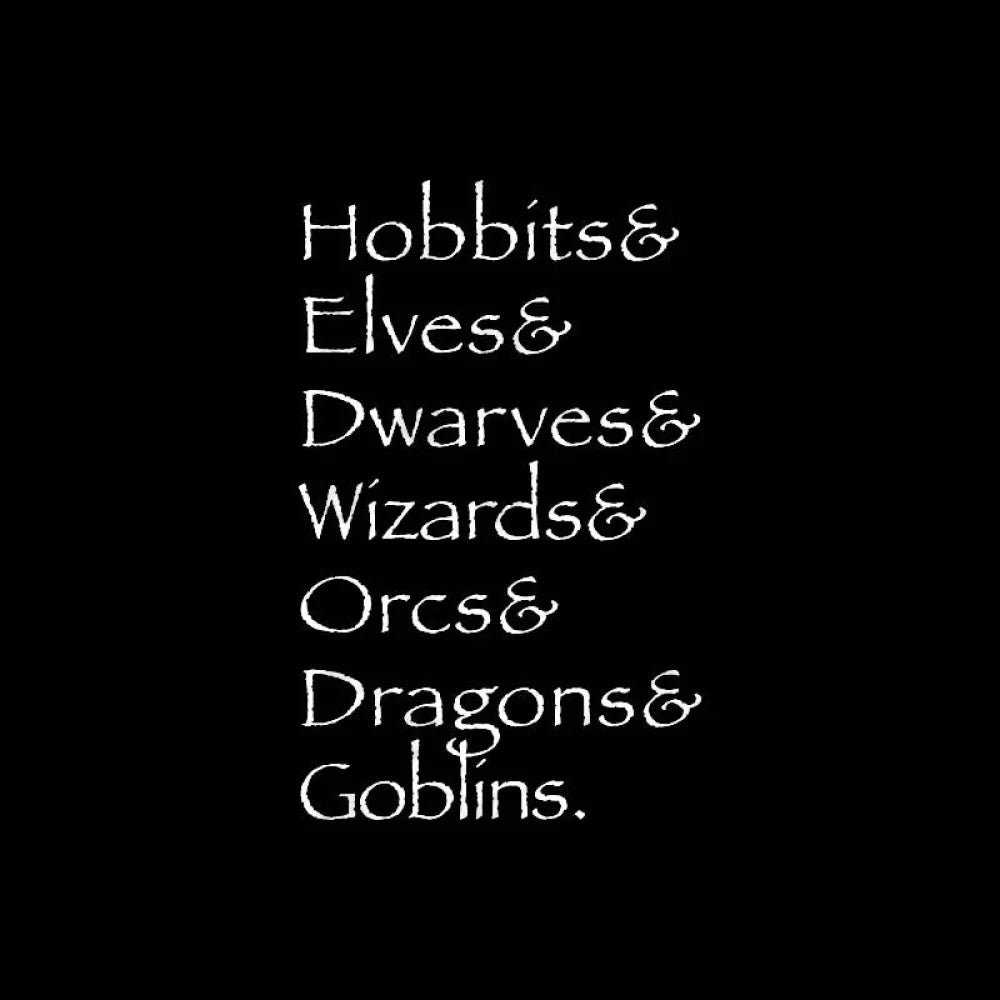 Hobbit Lineup Geek T-Shirt