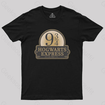 Hogwarts Express Geek T-Shirt Black / S