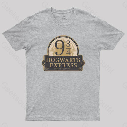 Hogwarts Express Geek T-Shirt Grey / S