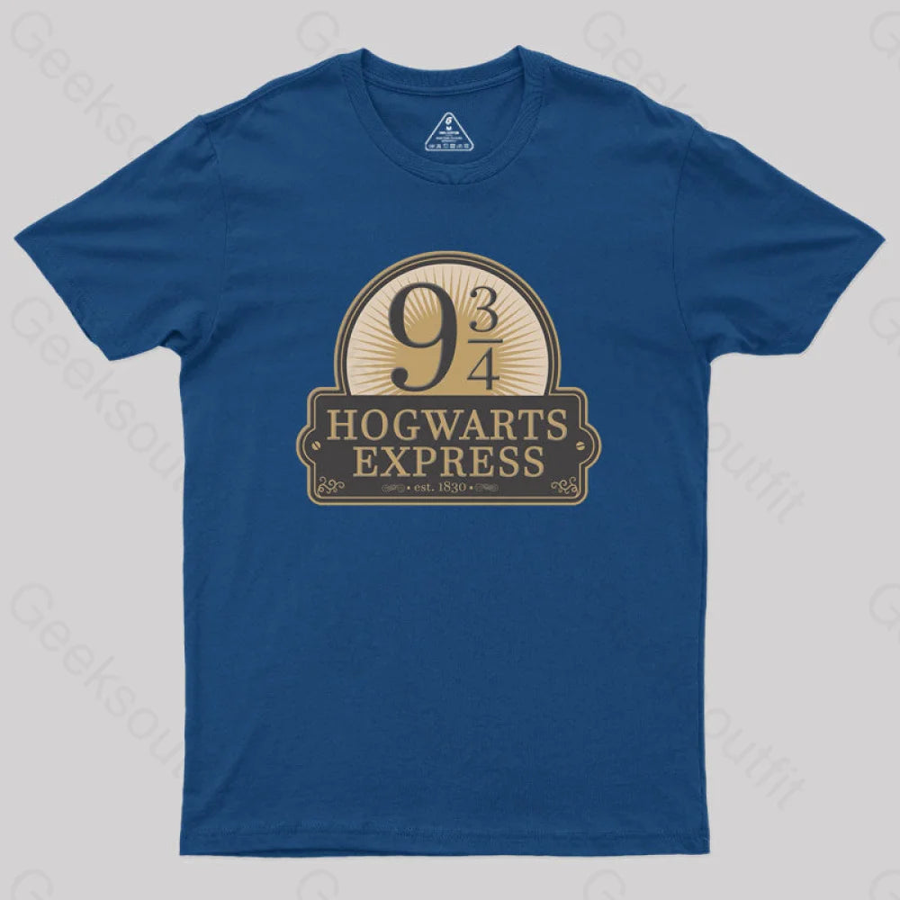 Hogwarts Express Geek T-Shirt Navy / S