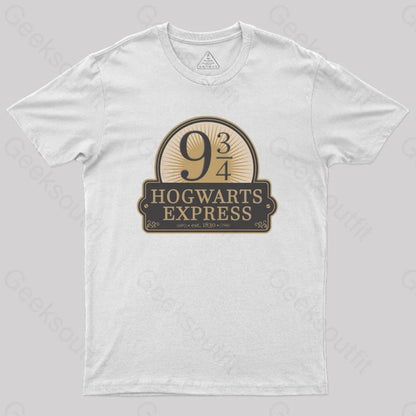 Hogwarts Express Geek T-Shirt White / S