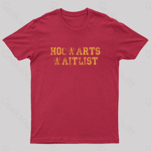 Hogwarts Waitlist Nerd T-Shirt Red / S