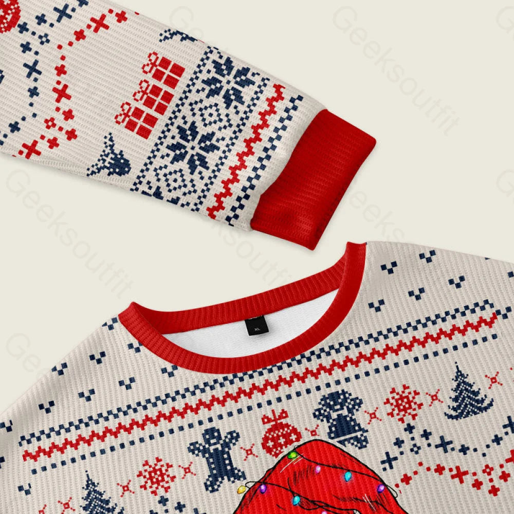 Holiday Cheer By Obligation Off-White Ugly Christmas Sweater