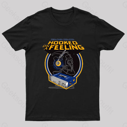 Hooked On A Feeling Nerd T-Shirt Black / S