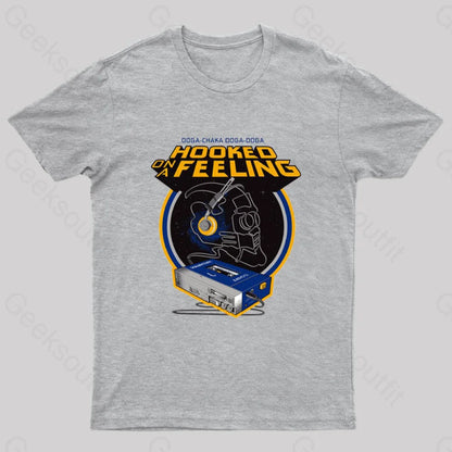 Hooked On A Feeling Nerd T-Shirt Grey / S