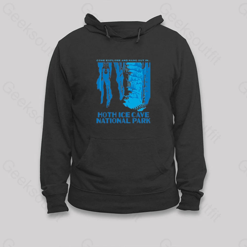 Hoth Ice Cave National Park Hoodie Black / S