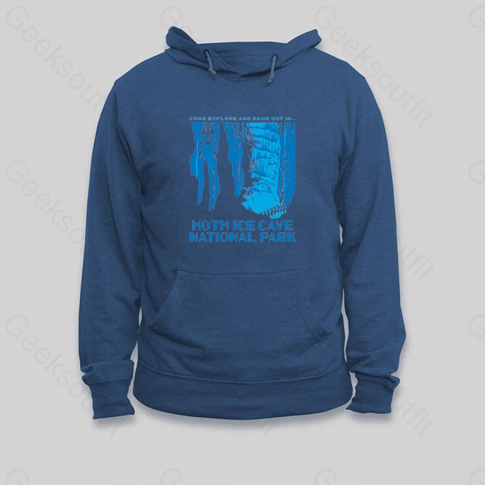 Hoth Ice Cave National Park Hoodie Dark Blue / S