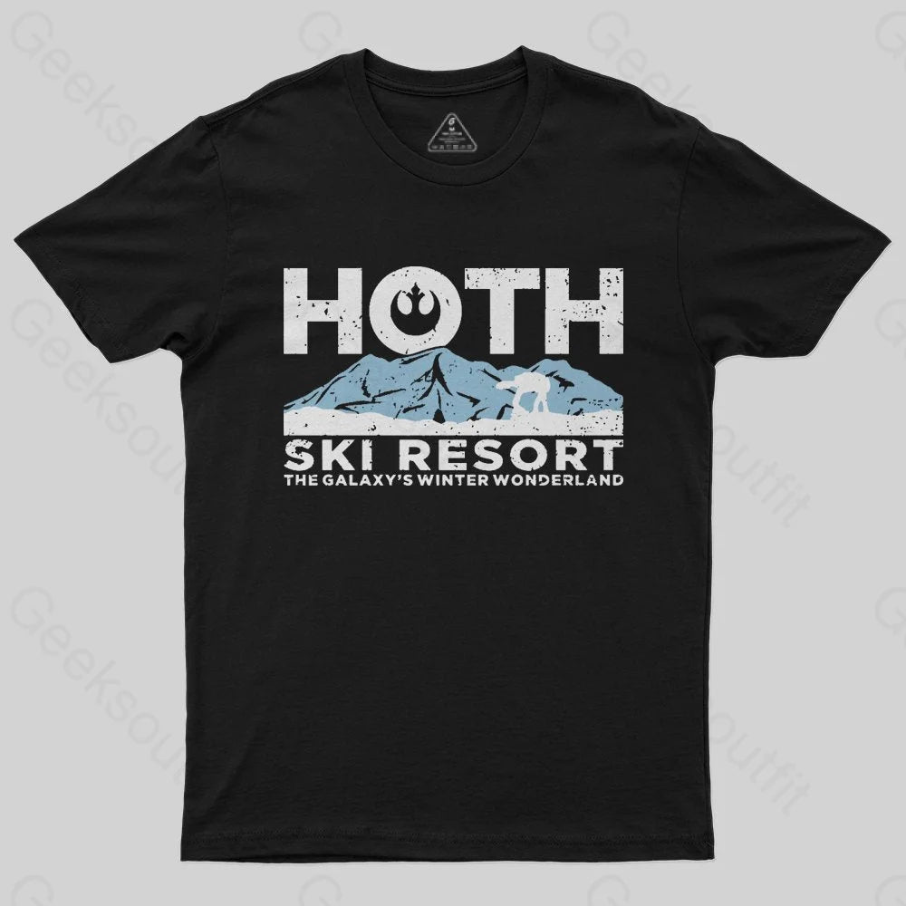 Geeksoutfit Hoth Ski Resort Geek T-Shirt for Sale online