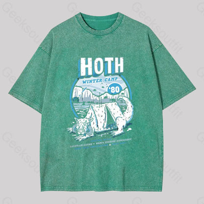 Hoth Winter Camp Washed T-Shirt Grass Green / S