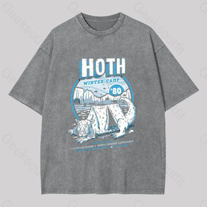 Hoth Winter Camp Washed T-Shirt Grey / S