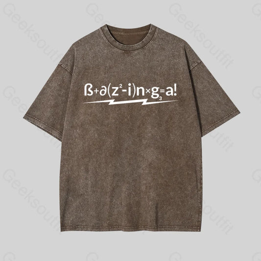 How To Calculate Geek Washed T-Shirt Coffee / S