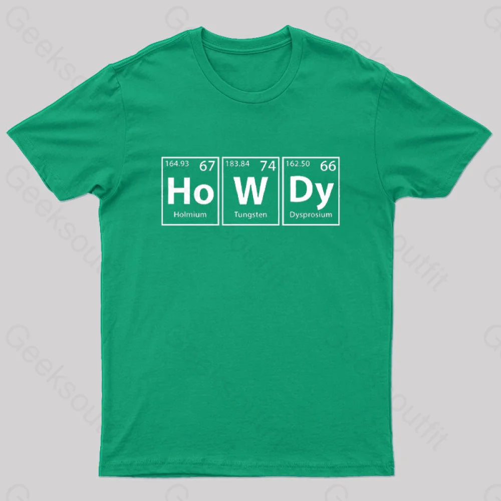 Howdy Geek T-Shirt Green / S