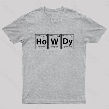 Howdy Geek T-Shirt Grey / S