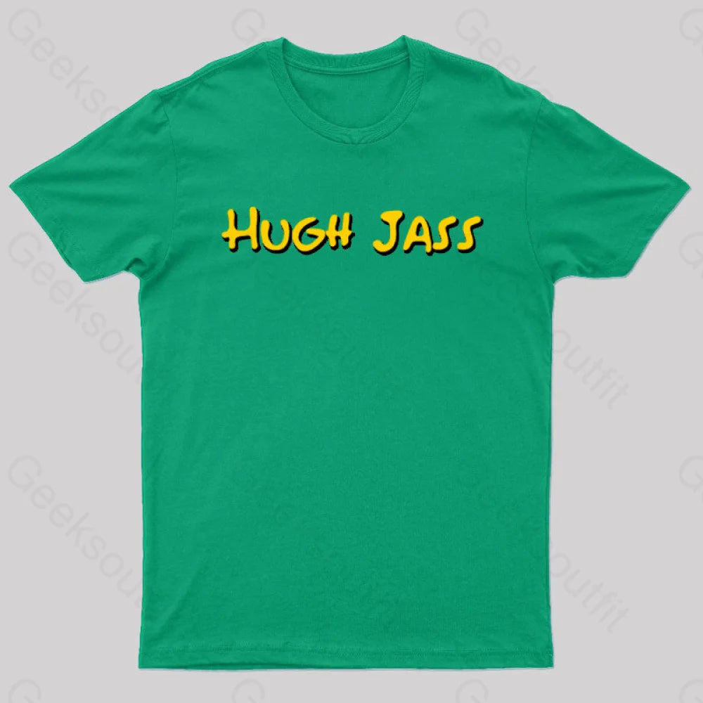 Hugh Jass Nerd T-Shirt Green / S