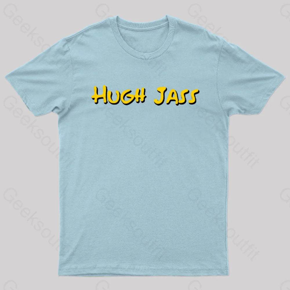 Hugh Jass Nerd T-Shirt Light Blue / S