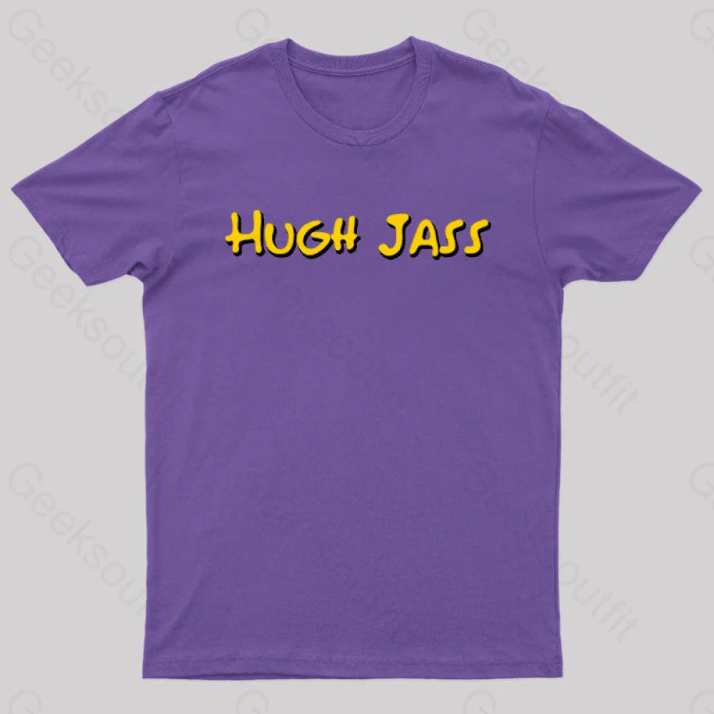 Hugh Jass Nerd T-Shirt Purple / S