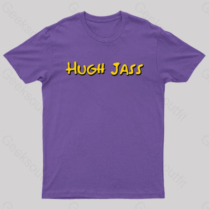 Hugh Jass Nerd T-Shirt Purple / S