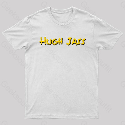 Hugh Jass Nerd T-Shirt White / S