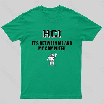 Human Computer Interaction Geek T-Shirt Green / S