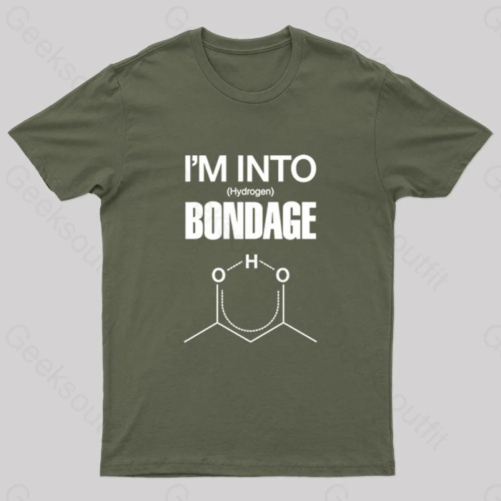 Hydrogen Bondage Nerd T-Shirt Army Green / S