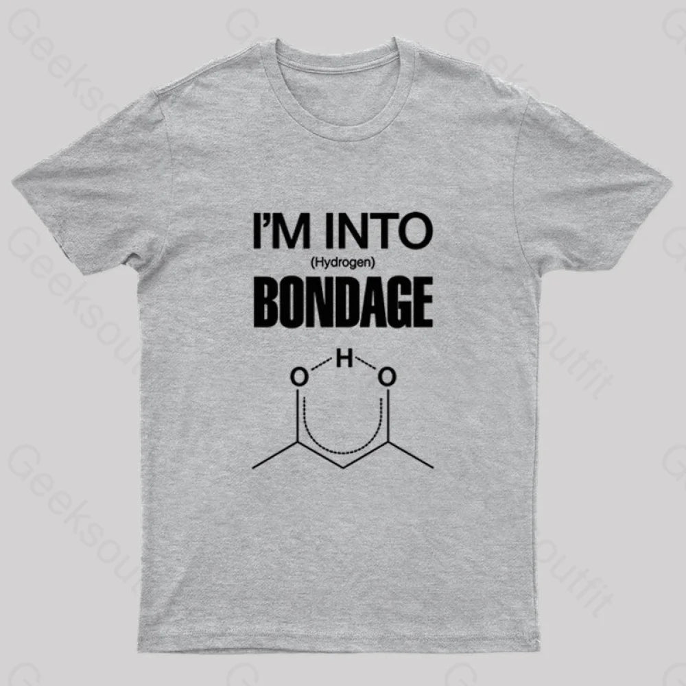 Hydrogen Bondage Nerd T-Shirt Grey / S