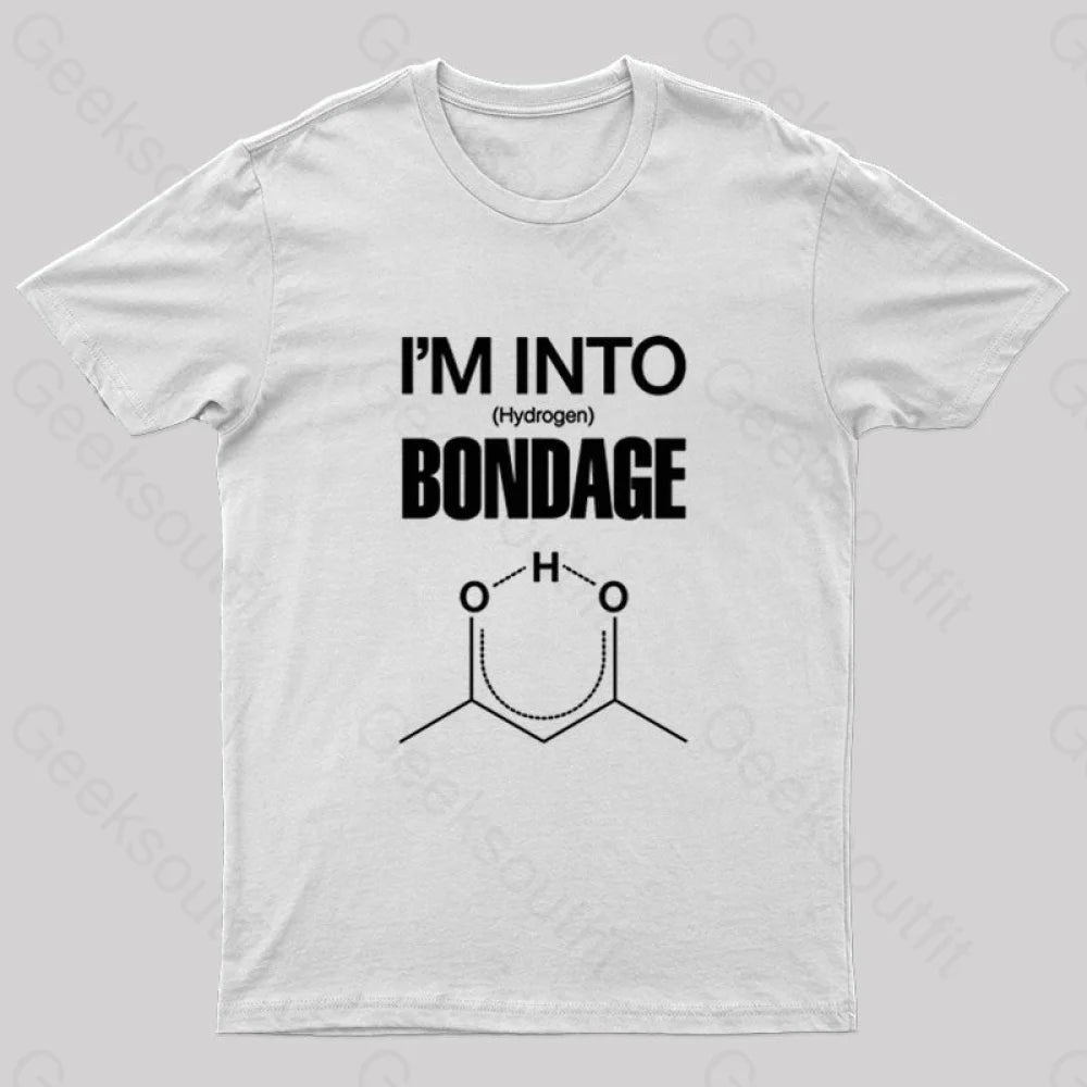 Hydrogen Bondage Nerd T-Shirt White / S