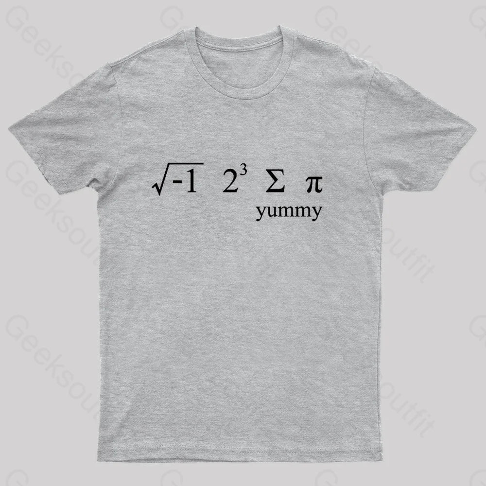 I 8 Sum Pi Geek T-Shirt Grey / S