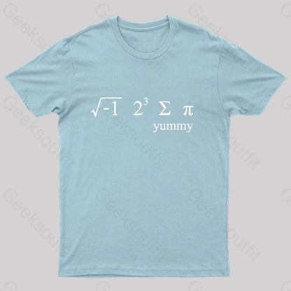 I 8 Sum Pi Geek T-Shirt Light Blue / S