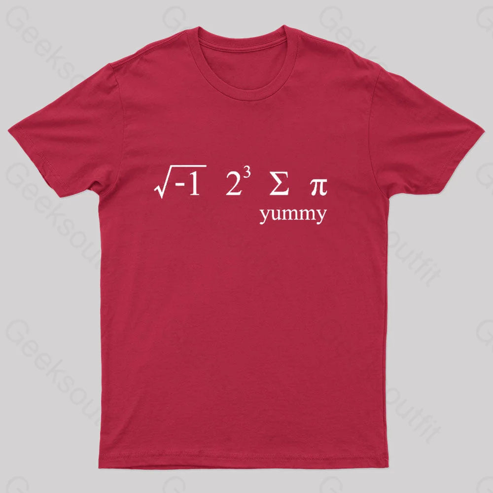 I 8 Sum Pi Geek T-Shirt Red / S