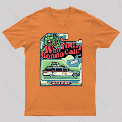 I Ain’t Afraid Of No Ghost! Geek T-Shirt Orange / S