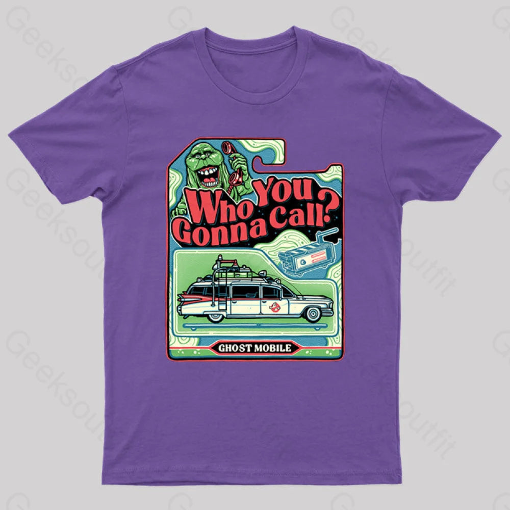 I Ain’t Afraid Of No Ghost! Geek T-Shirt Purple / S