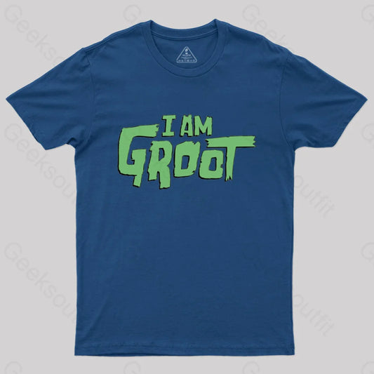 I Am Groot T-Shirt Navy / S