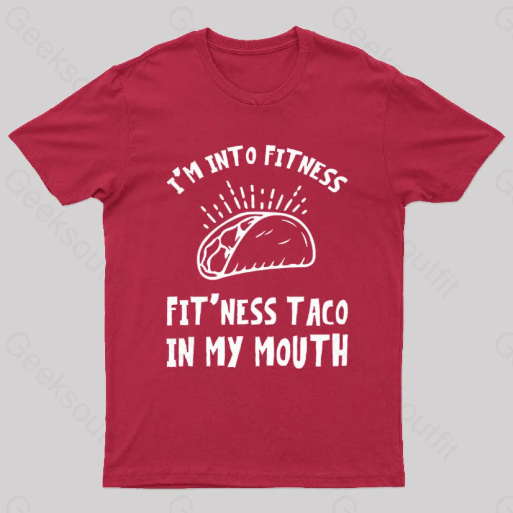 I Am Into Fitness Geek T-Shirt Red / S