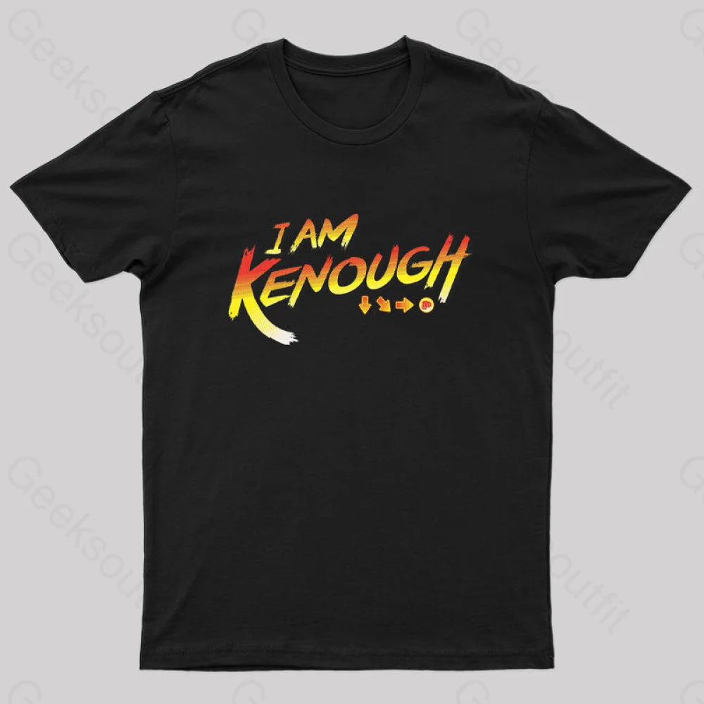 I Am Kenough Fight Nerd T-Shirt Black / S