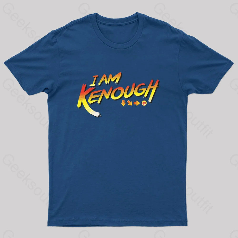 I Am Kenough Fight Nerd T-Shirt Navy / S