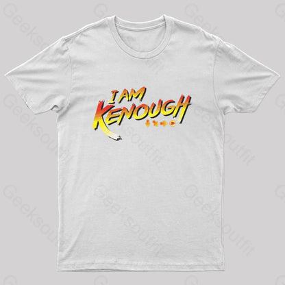 I Am Kenough Fight Nerd T-Shirt White / S