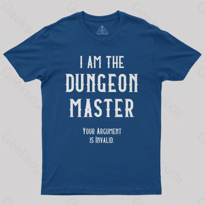 I Am The Dungeon Master Nerd T-Shirt Navy / S