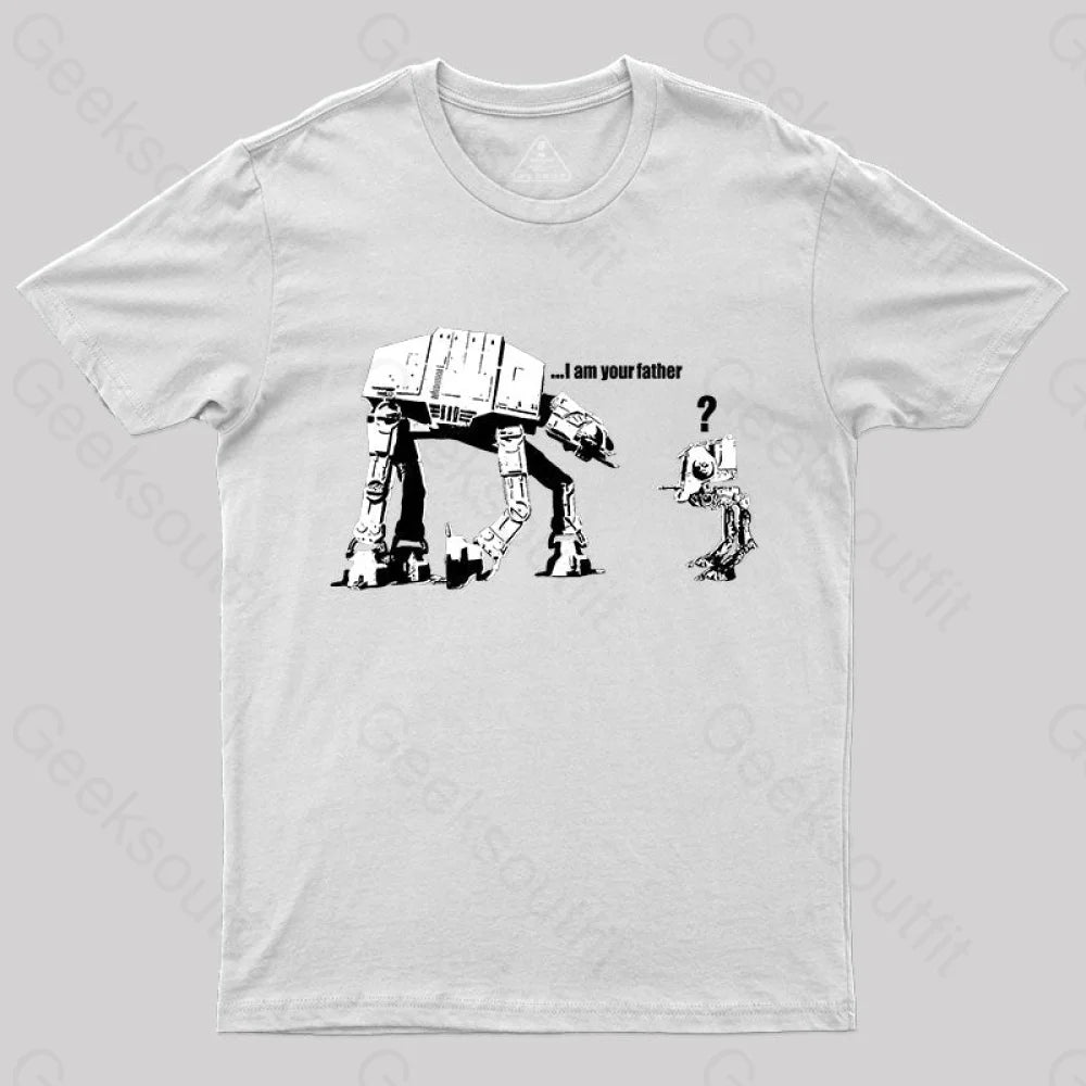 I Am Your Father Banksy T-Shirt White / S