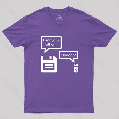 I Am Your Father Geek T-Shirt Purple / S