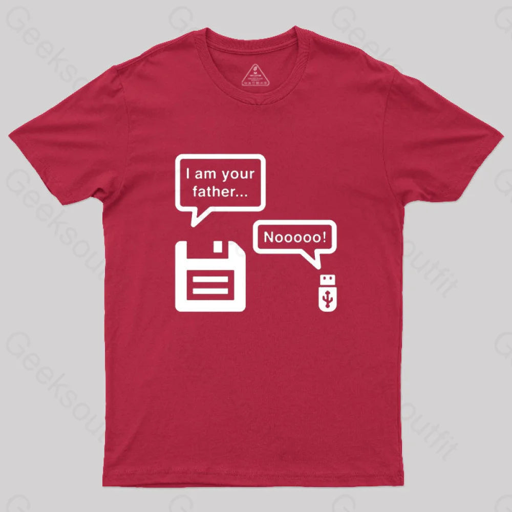 I Am Your Father Geek T-Shirt Red / S