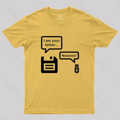 I Am Your Father Geek T-Shirt Yellow / S