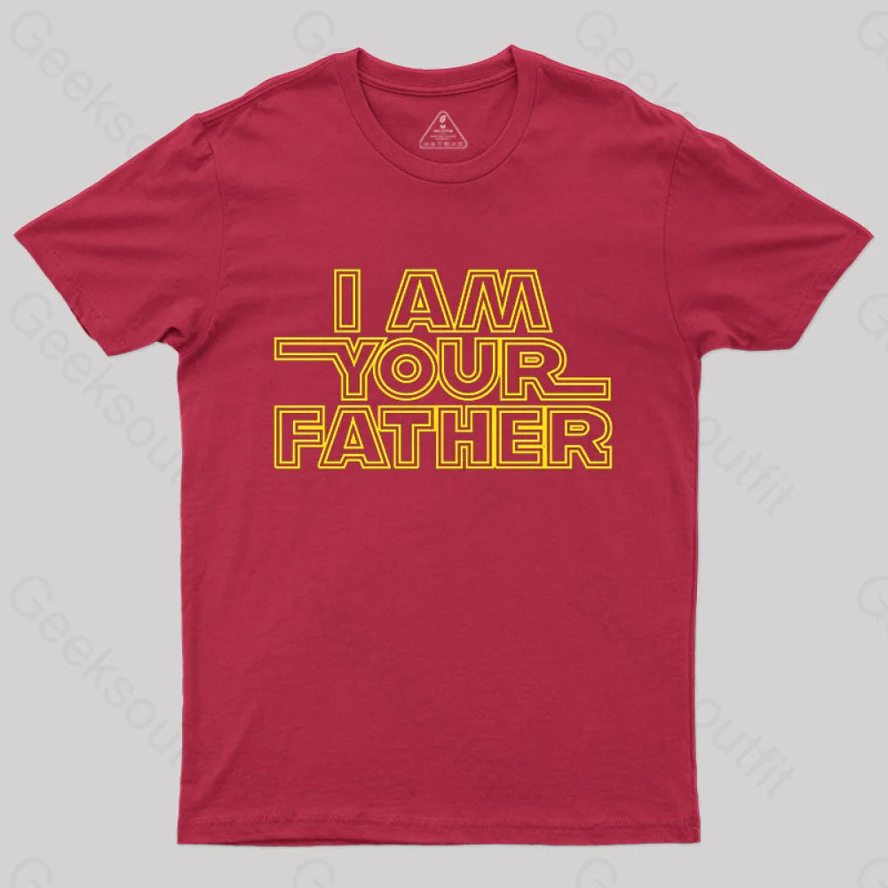 I Am Your Father Nerd T-Shirt Red / S