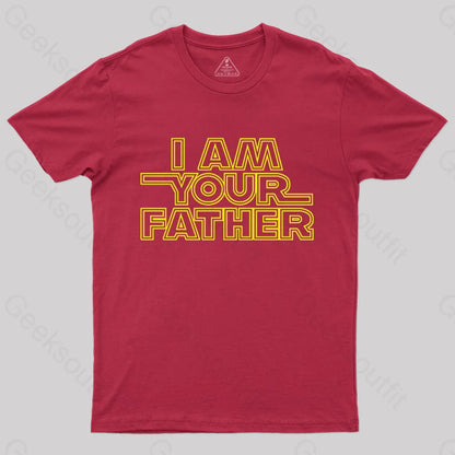 I Am Your Father Nerd T-Shirt Red / S