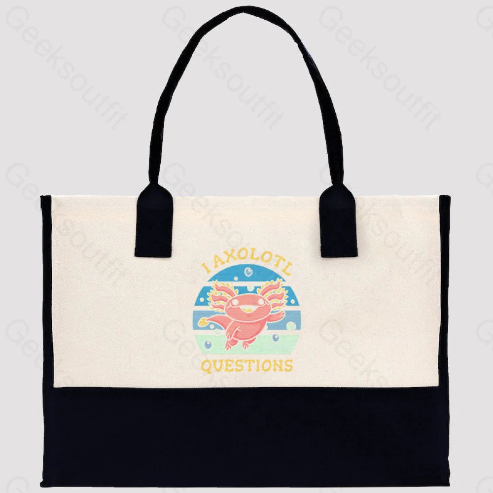 I Axolotl Questions Cotton Tote Bag