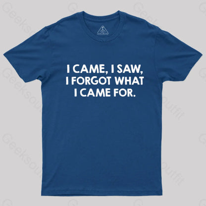 I Came And Saw Nerd T-Shirt Navy / S