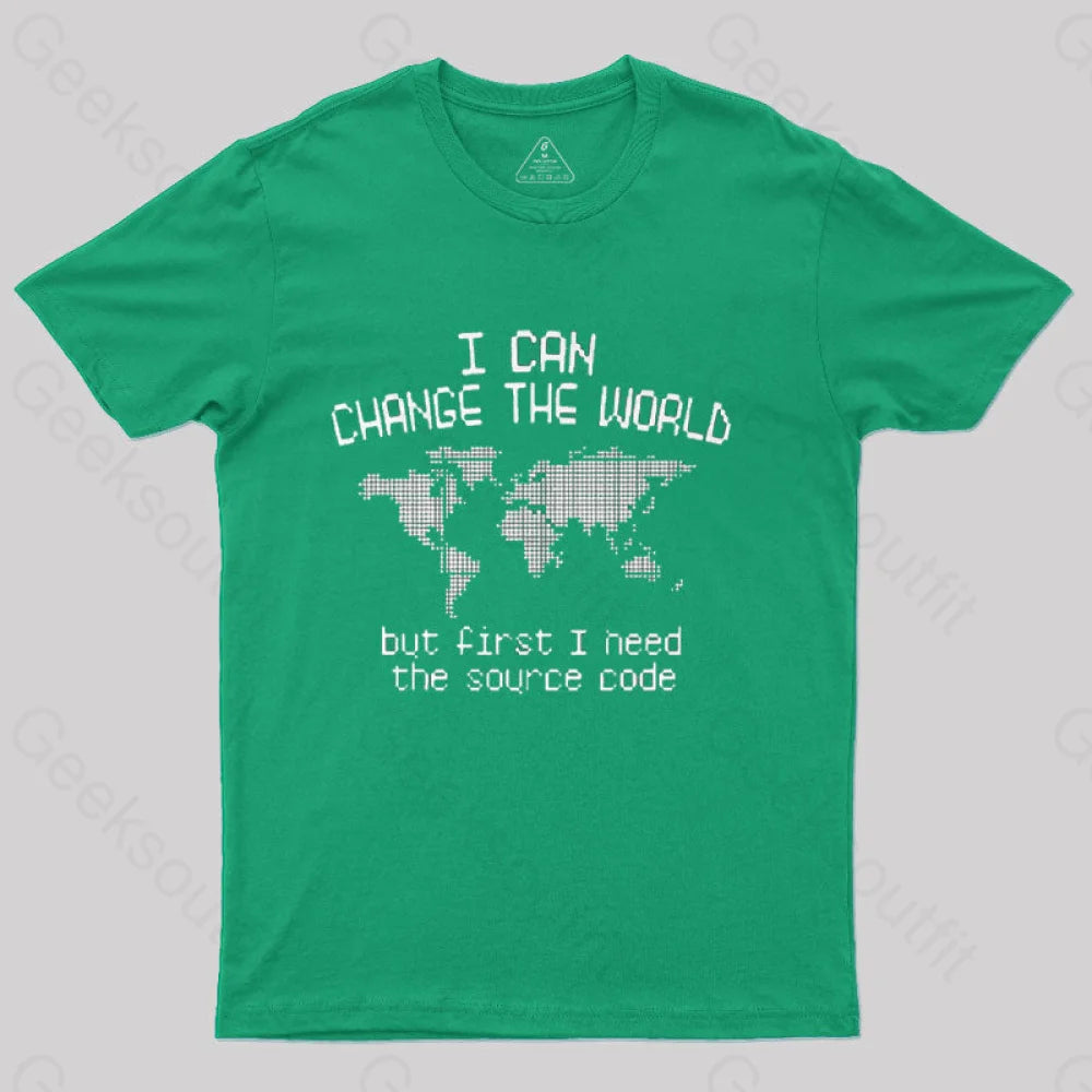 I Can Change The World T-Shirt Green / S