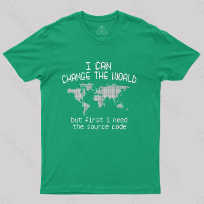 I Can Change The World T-Shirt Green / S