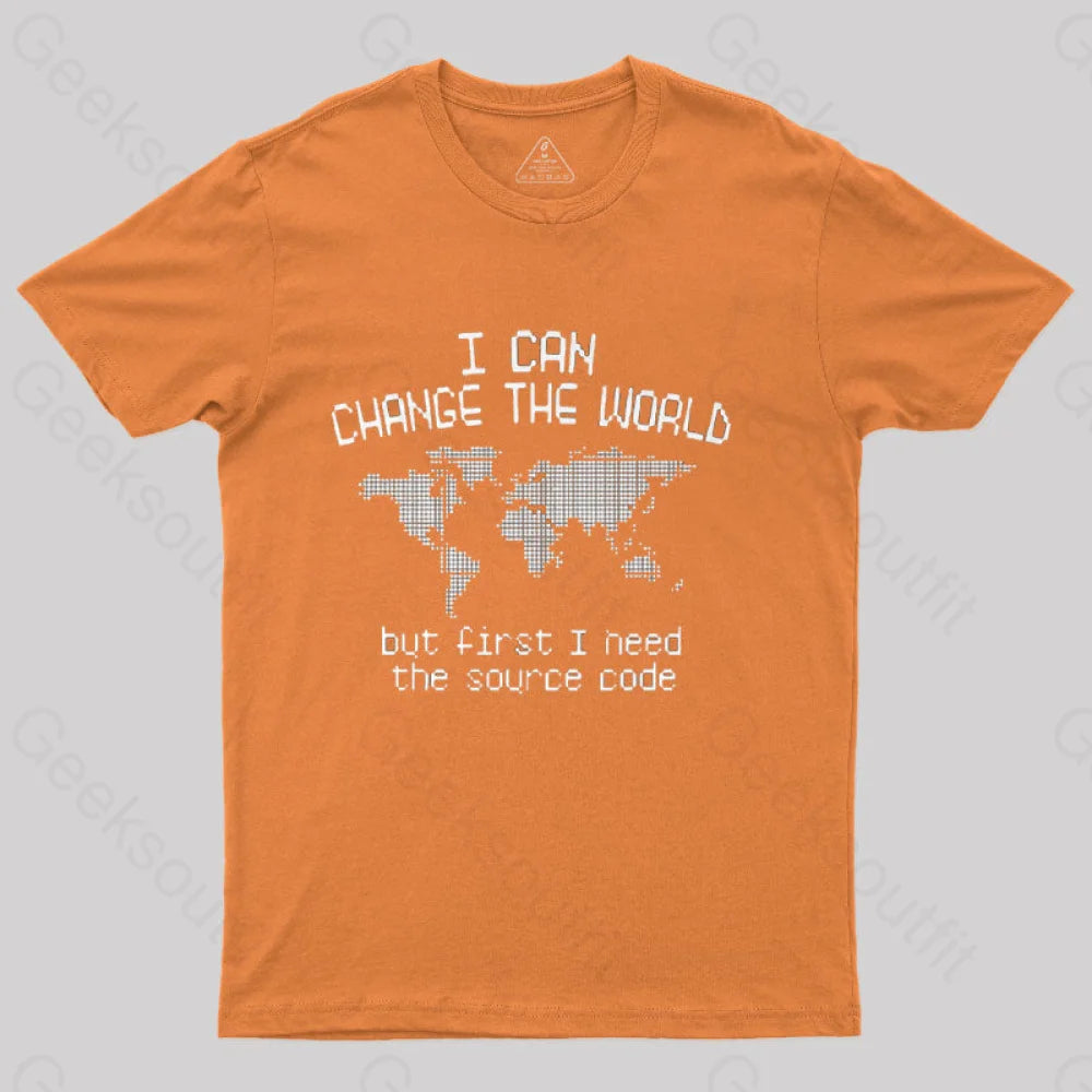 I Can Change The World T-Shirt Orange / S